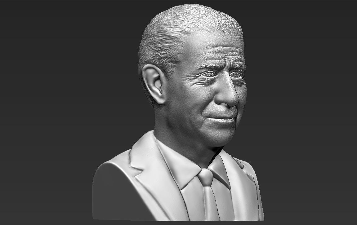 Prince Charles bust ready for full color 3D printing 3D print model_37