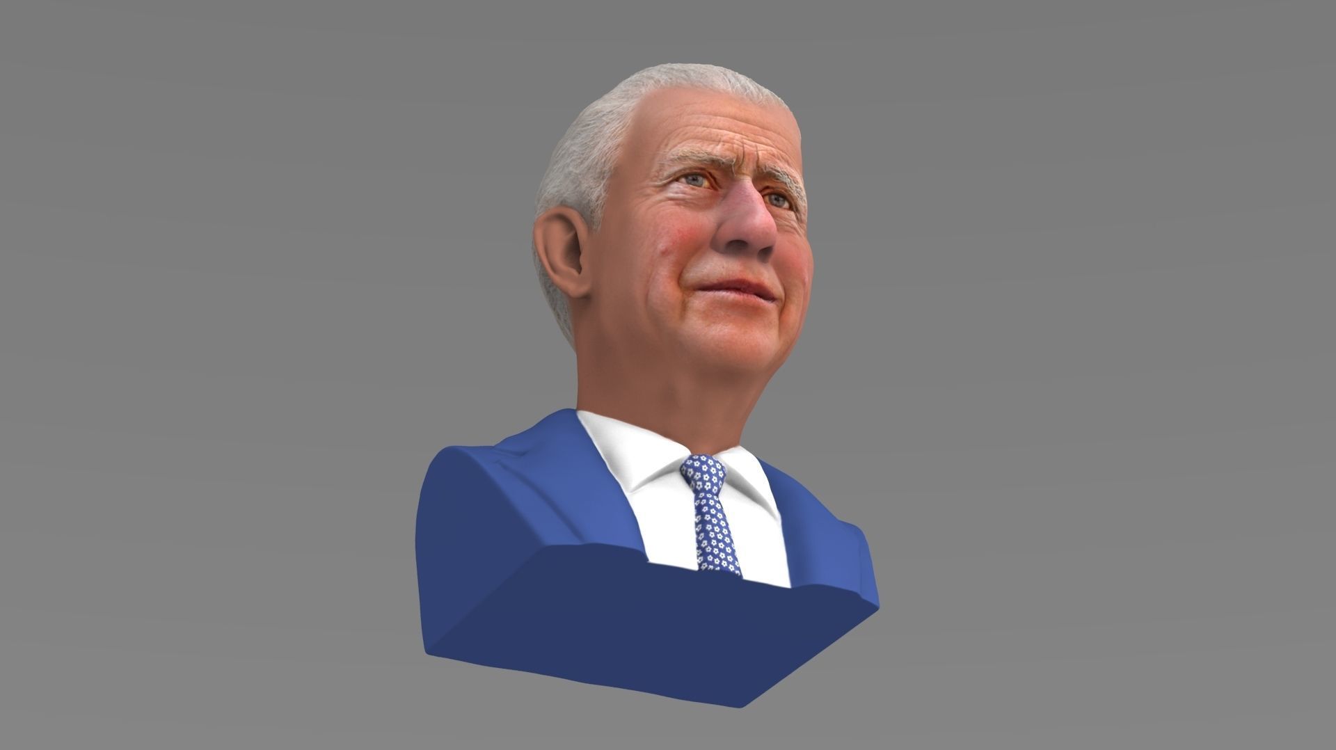 Prince Charles bust ready for full color 3D printing 3D print model_17