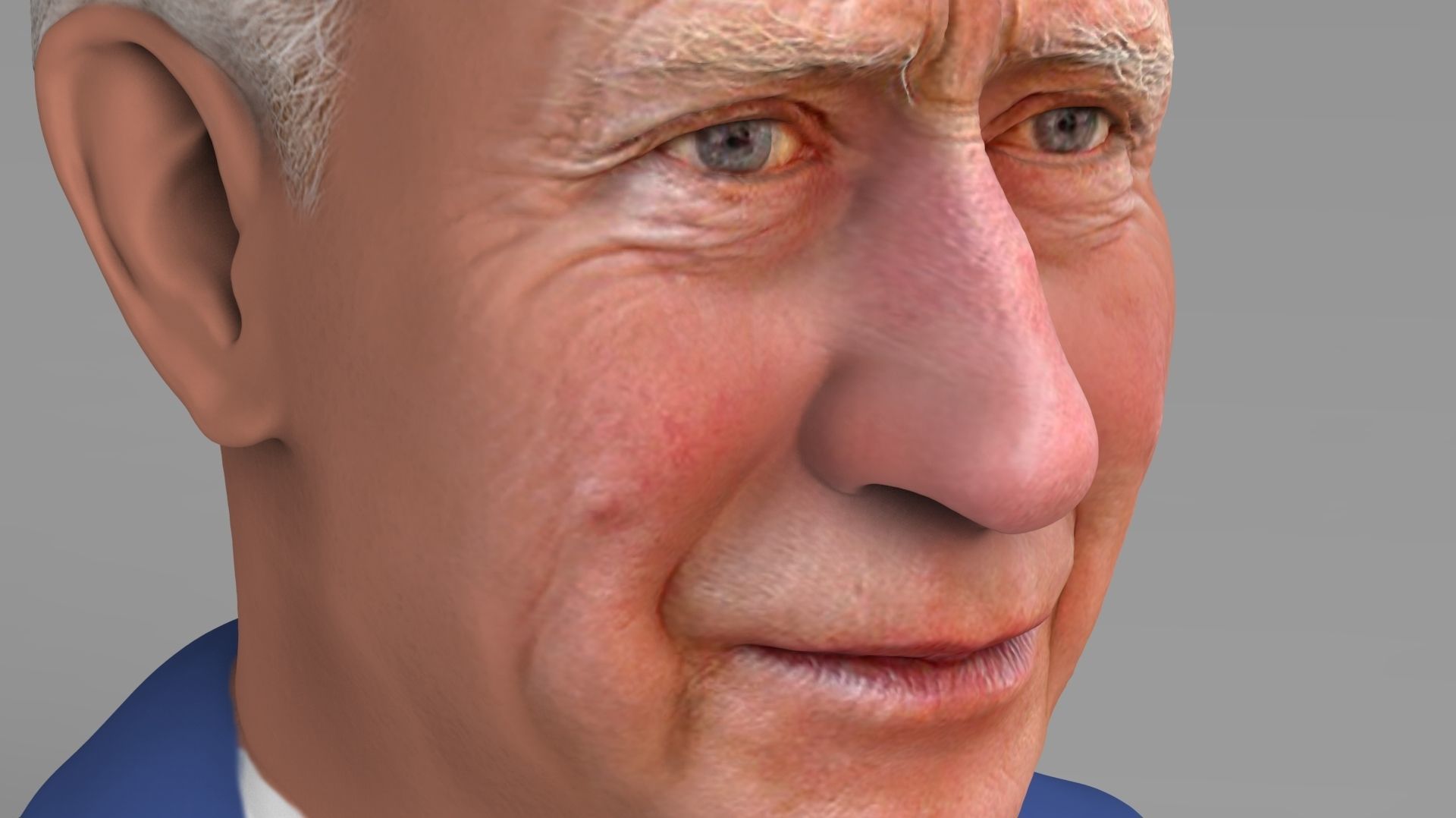 Prince Charles bust ready for full color 3D printing 3D print model_14