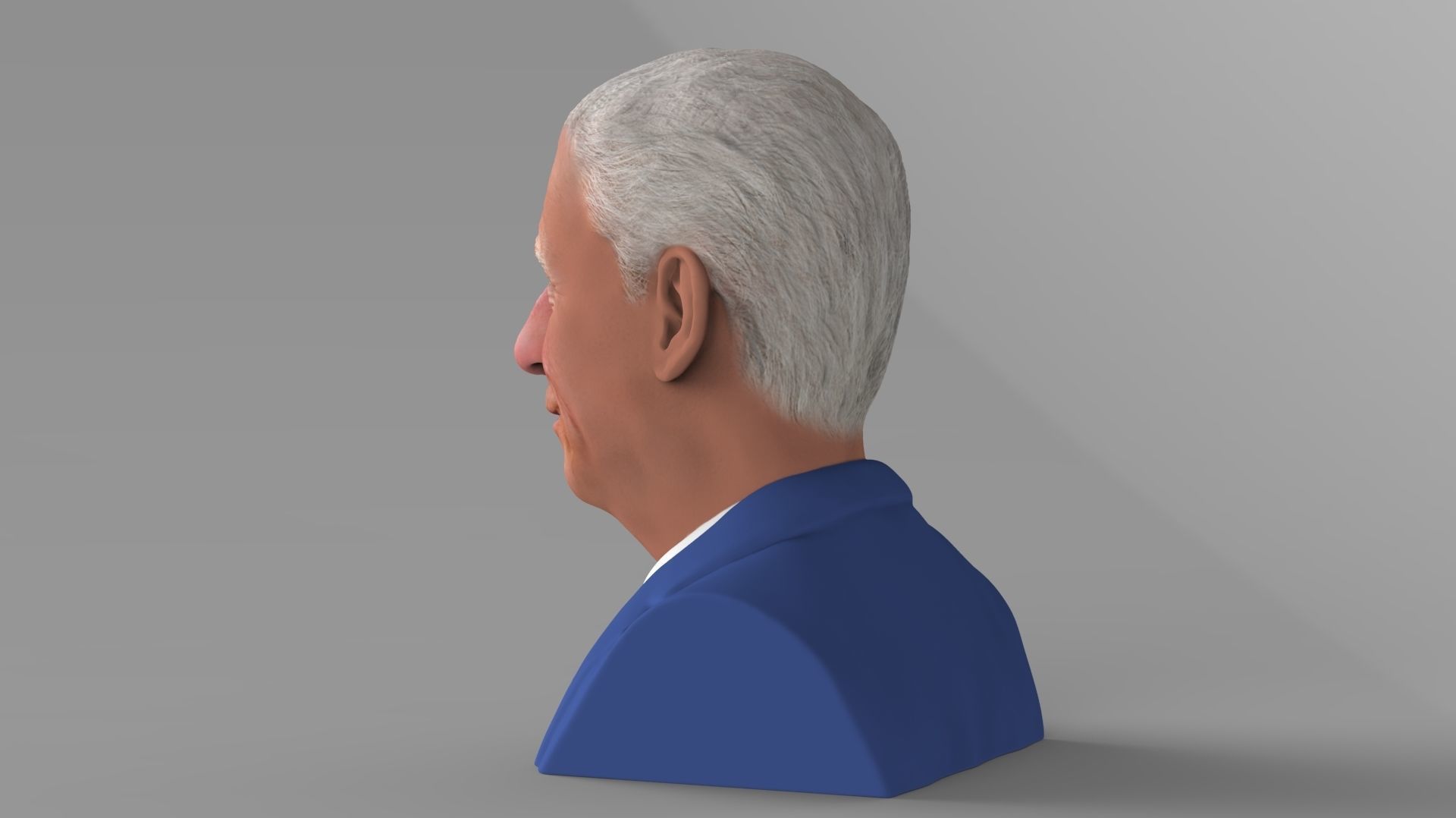 Prince Charles bust ready for full color 3D printing 3D print model_5
