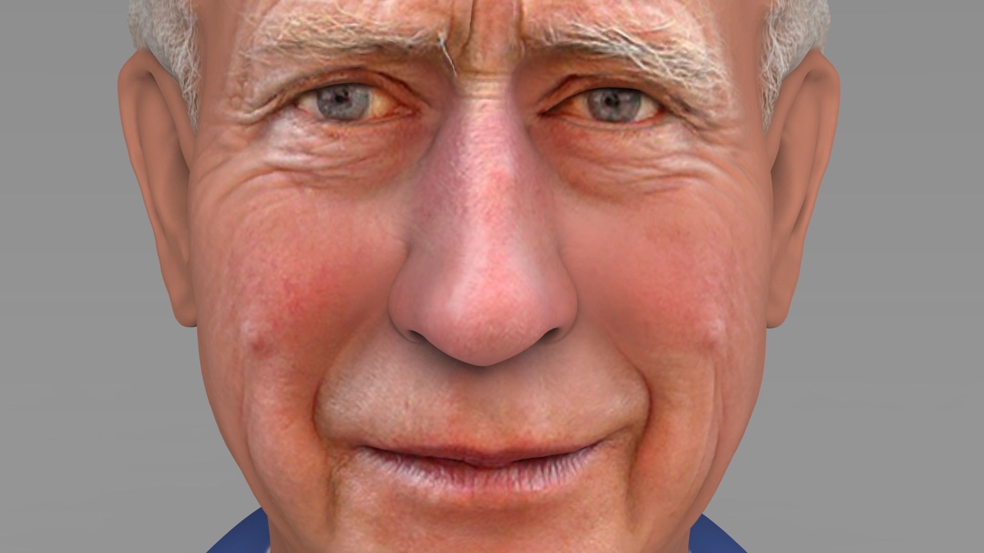 Prince Charles bust ready for full color 3D printing 3D print model_13