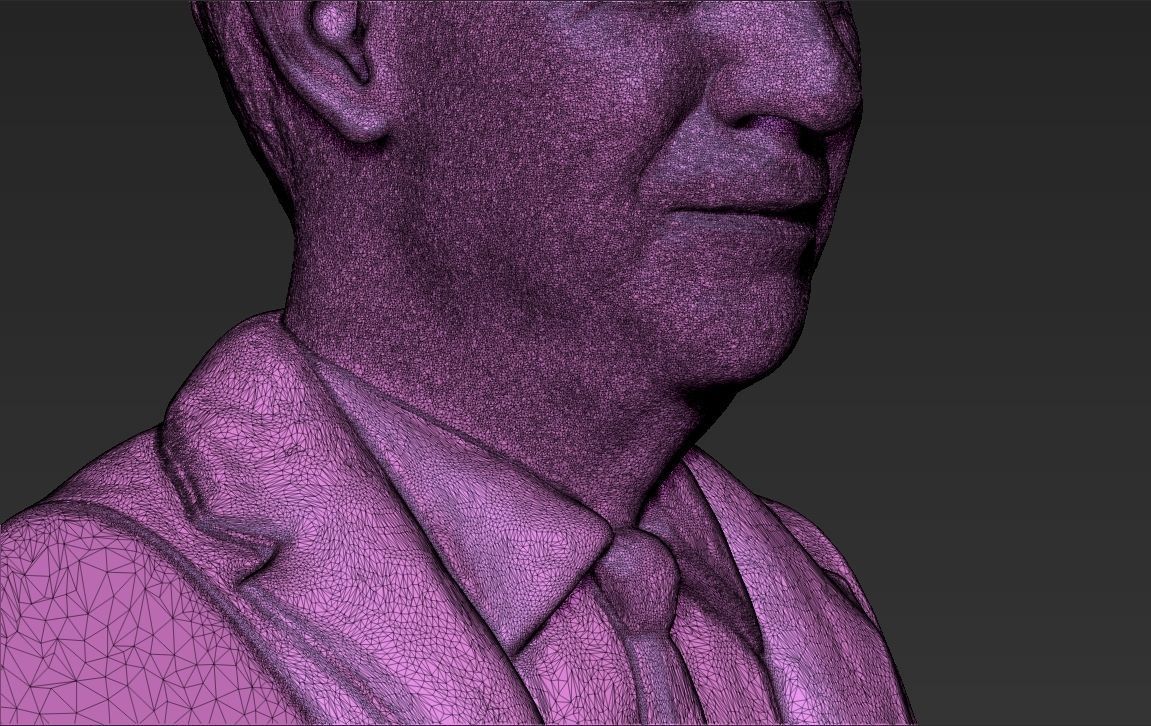 Prince Charles bust ready for full color 3D printing 3D print model_54