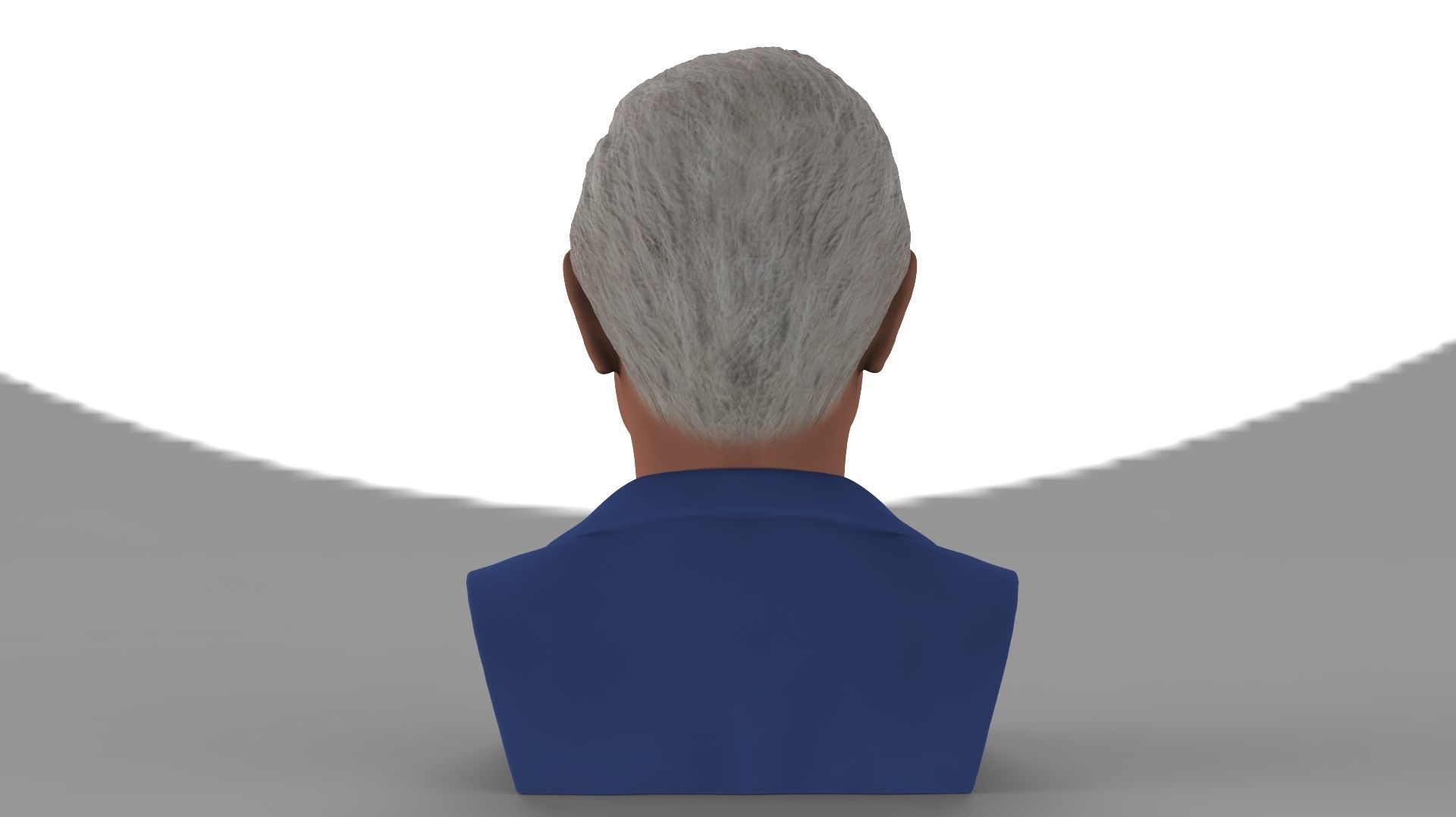 Prince Charles bust ready for full color 3D printing 3D print model_7