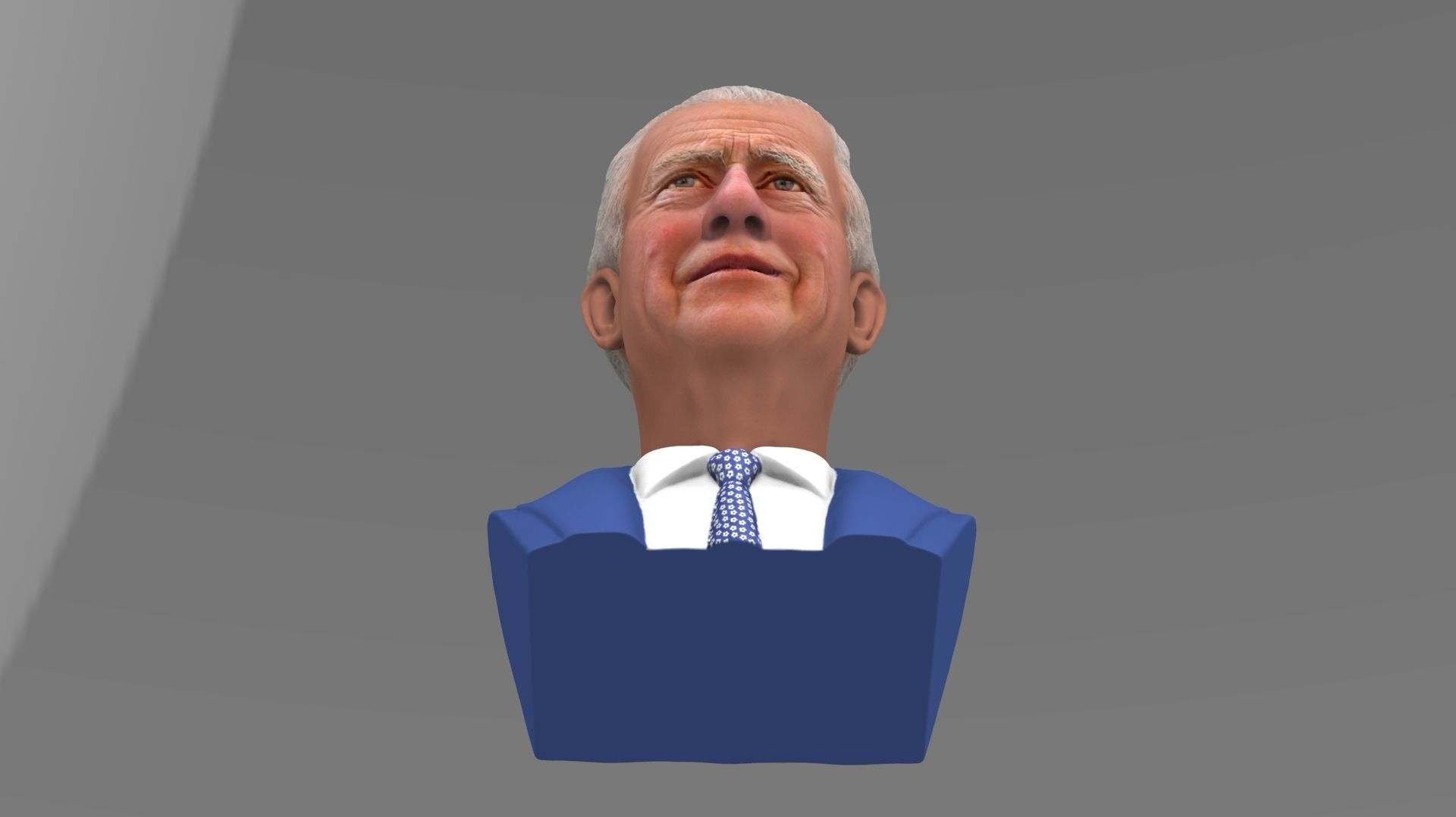 Prince Charles bust ready for full color 3D printing 3D print model_18