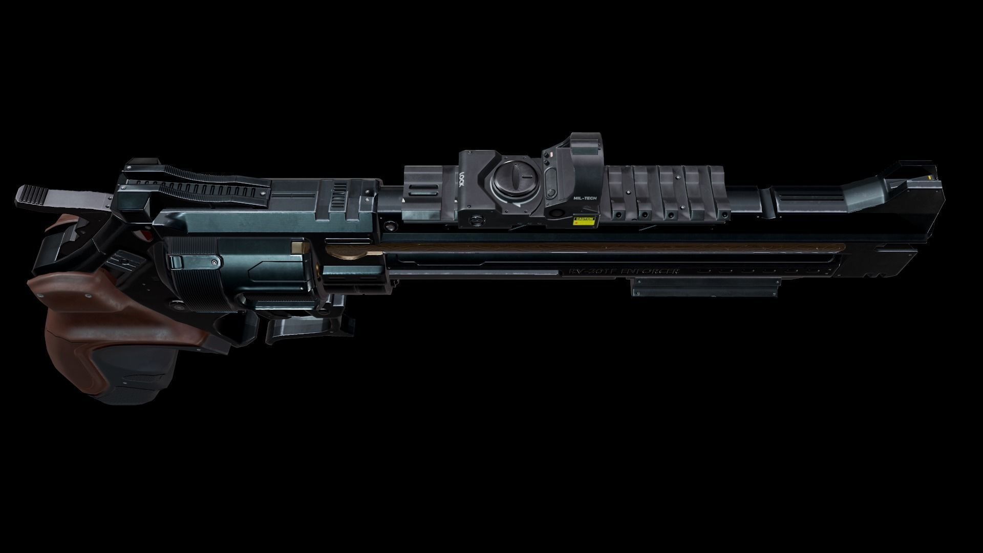 Revolver - Enforcer Low-poly 3D model_13