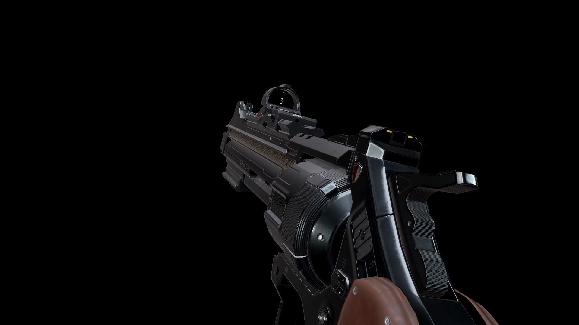 Revolver - Enforcer Low-poly 3D model_8