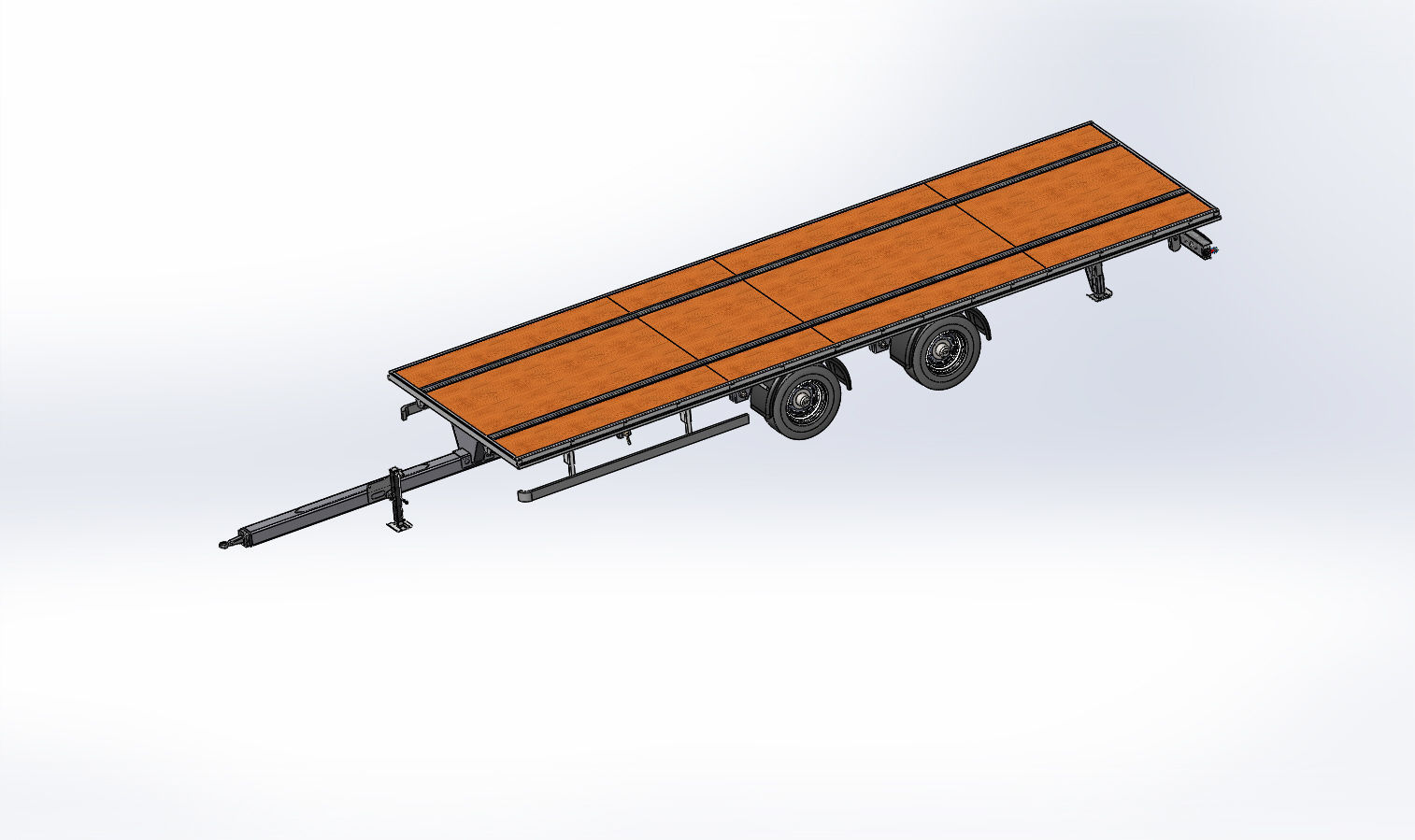 Trailer chassis 3D model