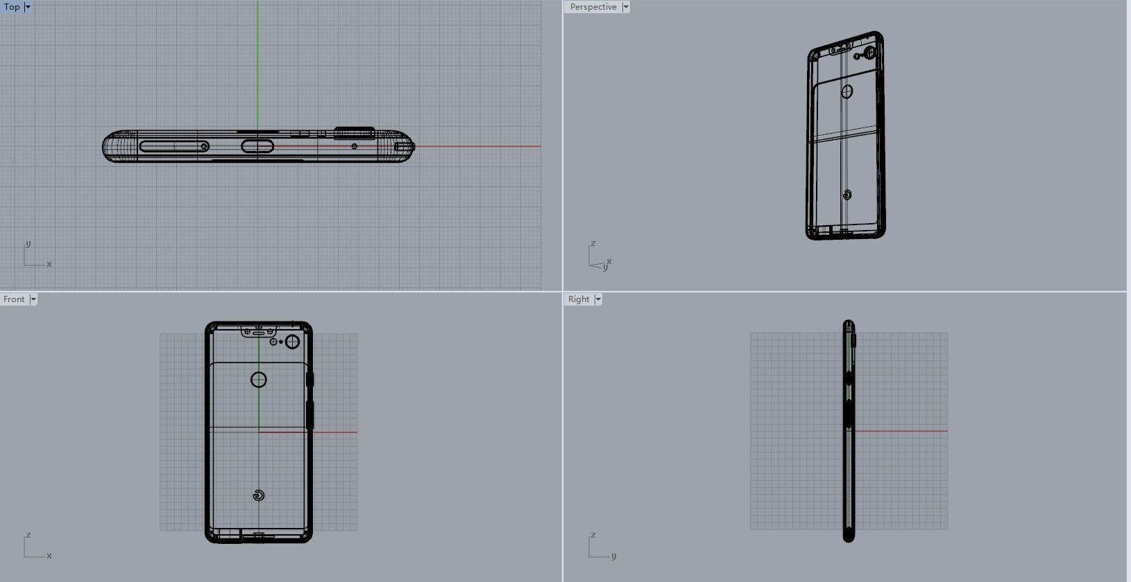 Google Pixel 3xl  BLACK customizable design 3D model 3D print model_31