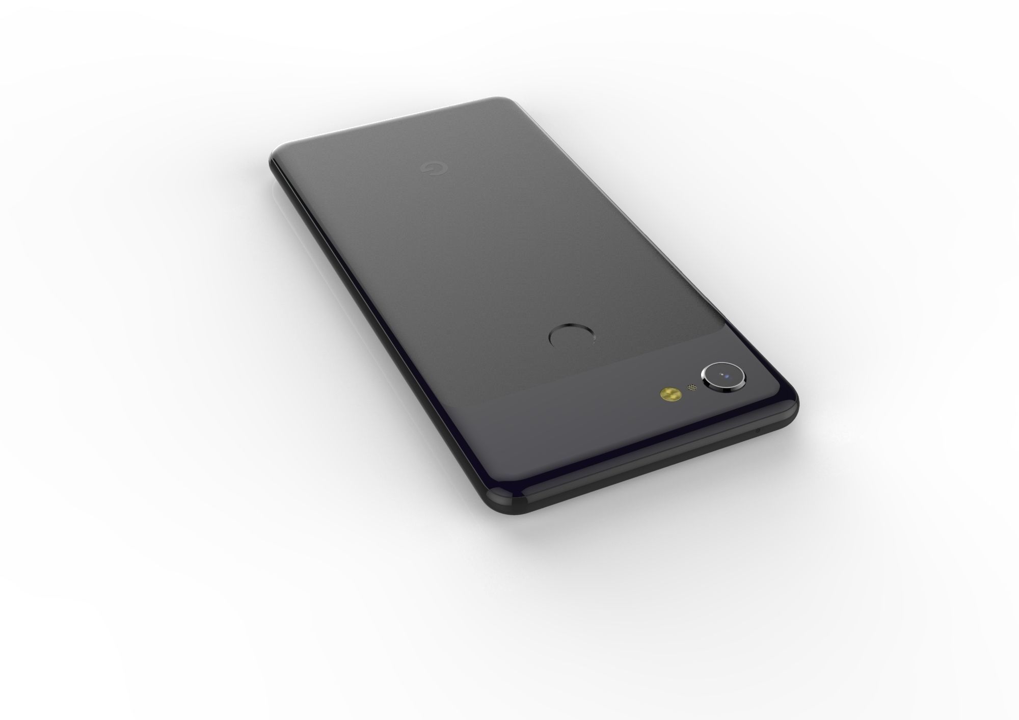 Google Pixel 3xl  BLACK customizable design 3D model 3D print model_7