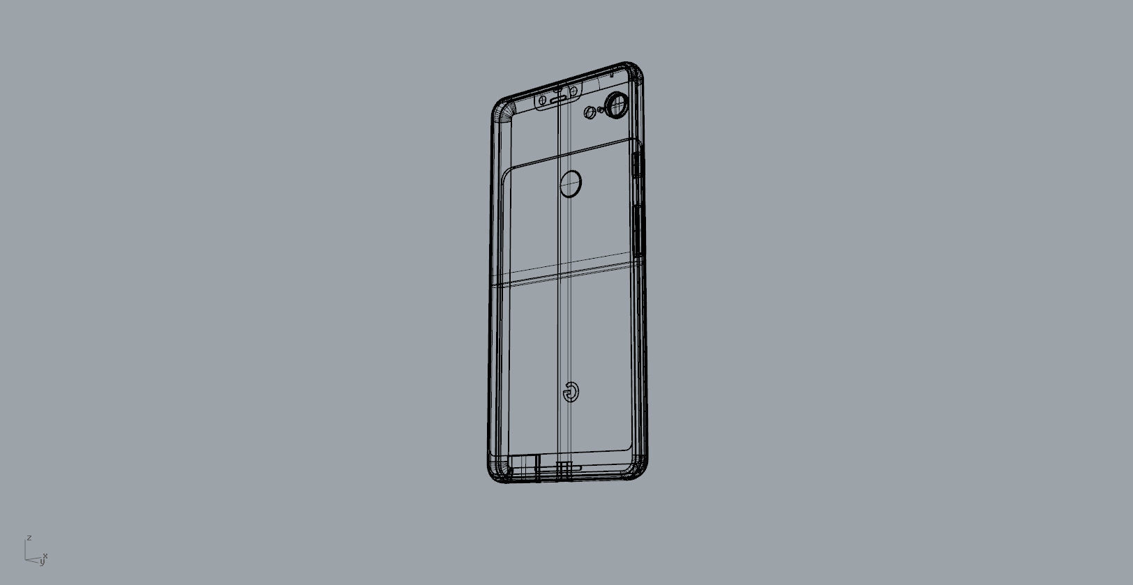 Google Pixel 3xl  BLACK customizable design 3D model 3D print model_24