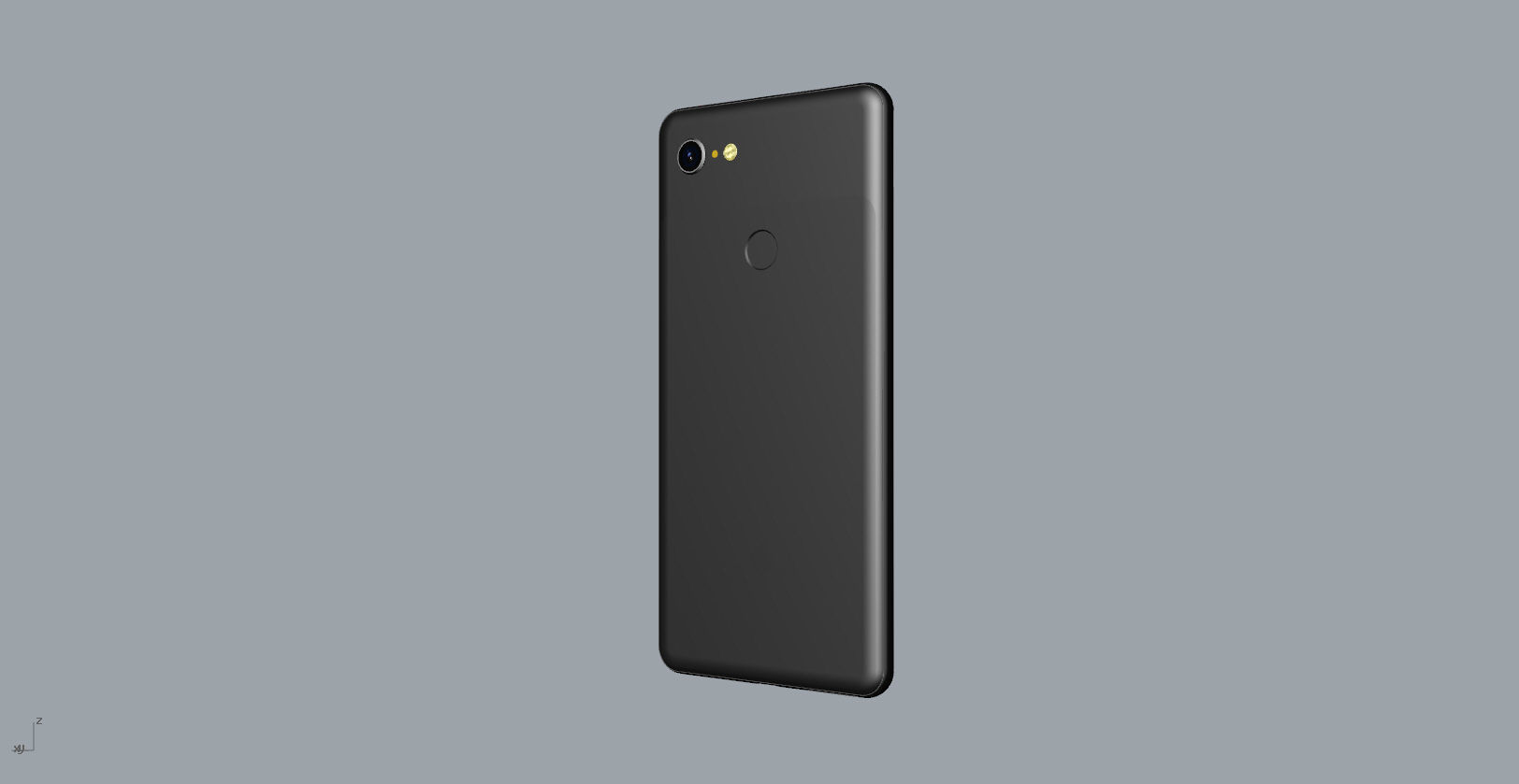 Google Pixel 3xl  BLACK customizable design 3D model 3D print model_30