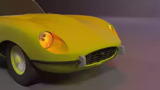 JAGUARR with air-lift-custem-spoiler  Free 3D model