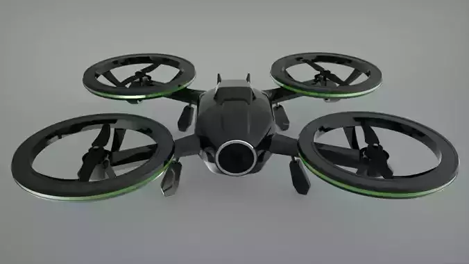 X-Black Drone - Quadcopter Free 3D print model
