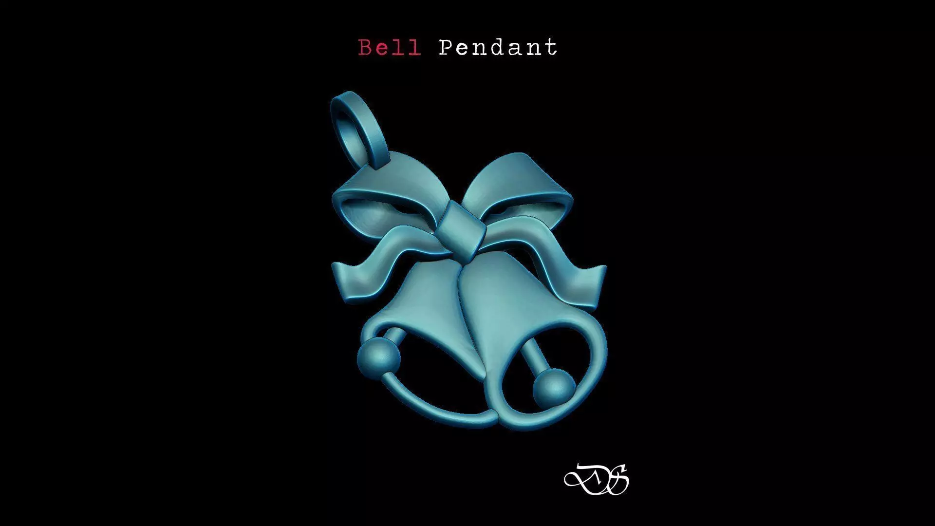 3d printable Christmas Bell Pendant 3D print model_0