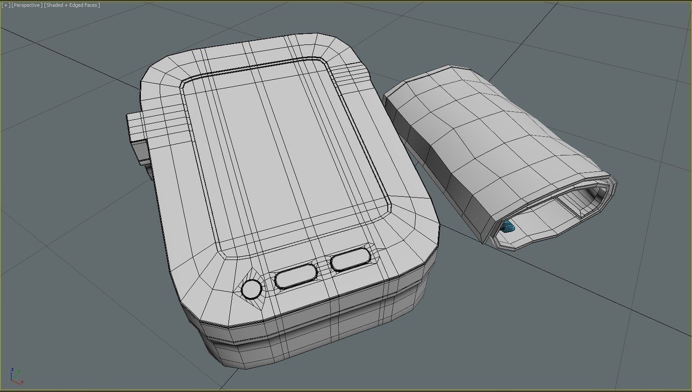 Sphygmomanometer blood pressure monitor 3D model_4