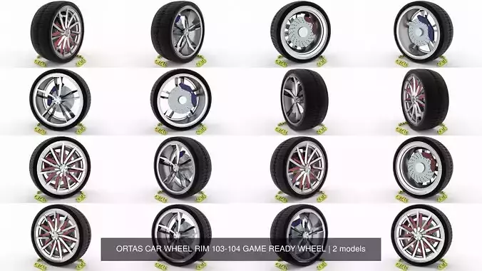 ORTAS CAR WHEEL RIM 103-104 GAME READY WHEEL