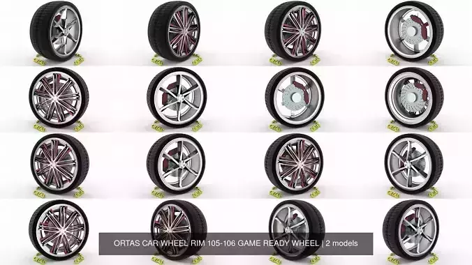 ORTAS CAR WHEEL RIM 105-106 GAME READY WHEEL