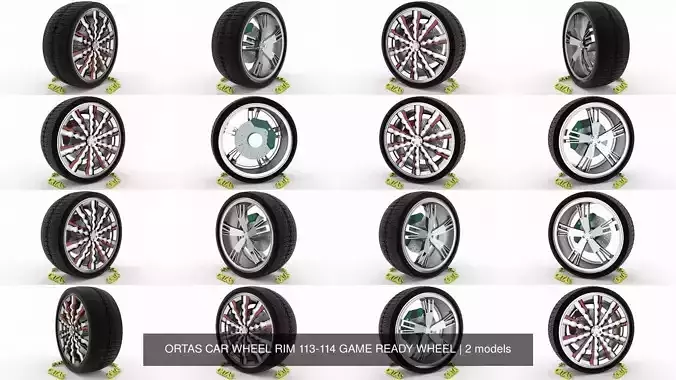 ORTAS CAR WHEEL RIM 113-114 GAME READY WHEEL