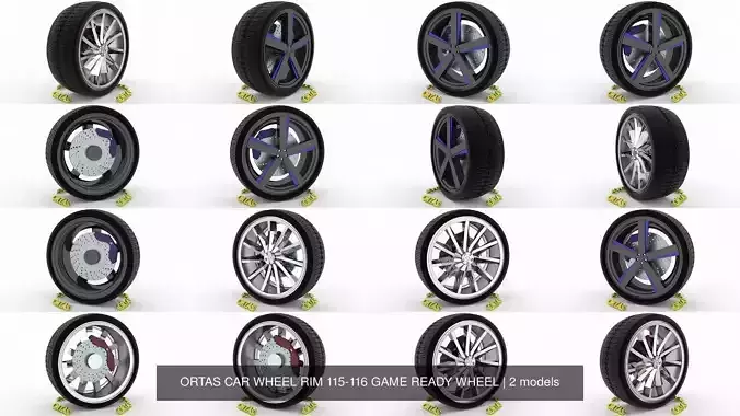 ORTAS CAR WHEEL RIM 115-116 GAME READY WHEEL