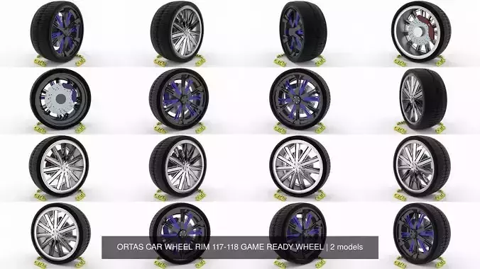 ORTAS CAR WHEEL RIM 117-118 GAME READY WHEEL