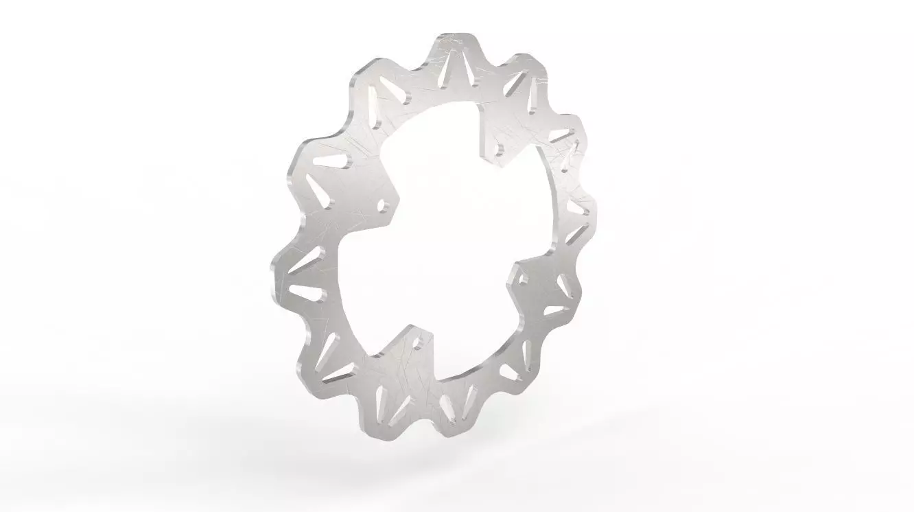 EBC Vee Rotor Rear Brake Disc 3D model