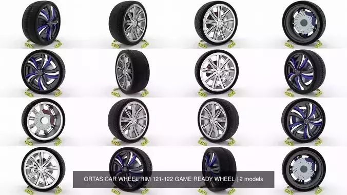 ORTAS CAR WHEEL RIM 121-122 GAME READY WHEEL