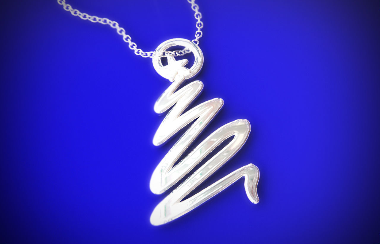 3d printable Christmas Tree Pendant 3D print model_3