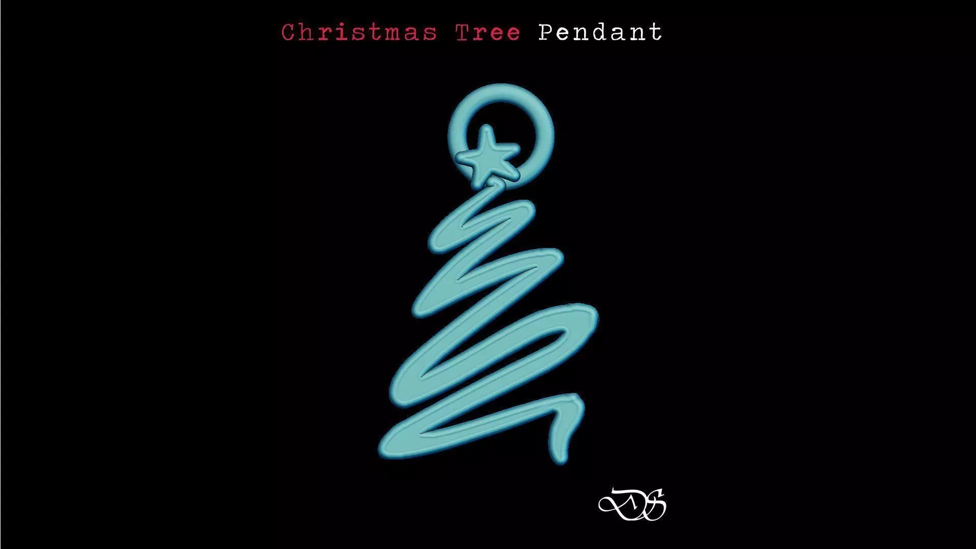 3d printable Christmas Tree Pendant 3D print model_0