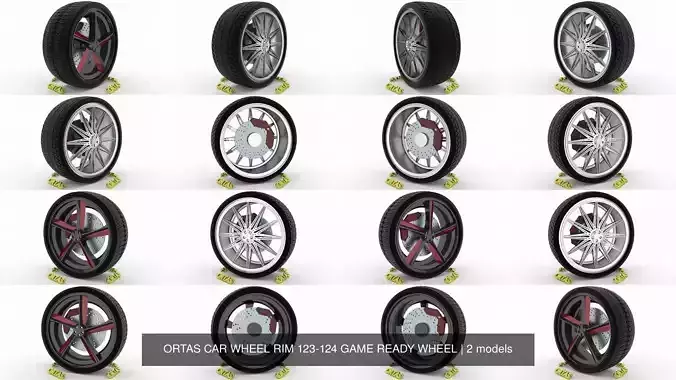 ORTAS CAR WHEEL RIM 123-124 GAME READY WHEEL