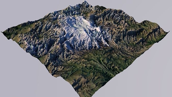 Mountain landscape 3D model