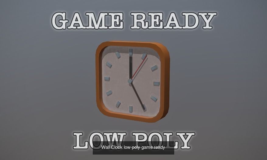 Game Ready Coffee Room items 3D Model Collection_7