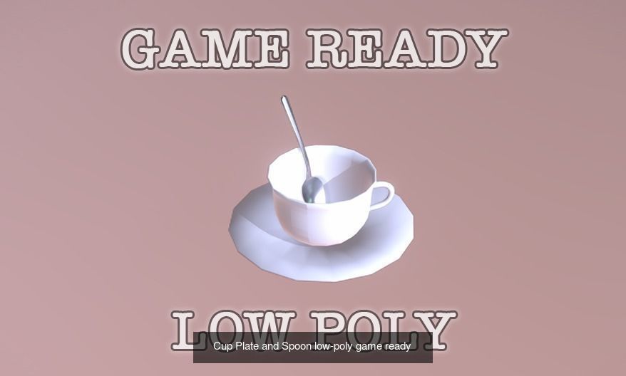 Game Ready Coffee Room items 3D Model Collection_11