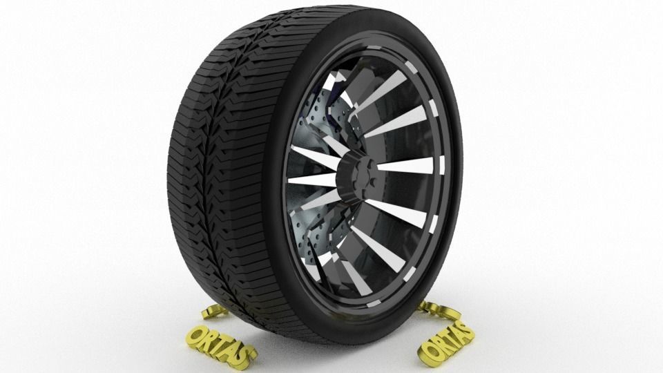 ORTAS CAR WHEEL RIM 131-132 GAME READY WHEEL 3D Model Collection_13