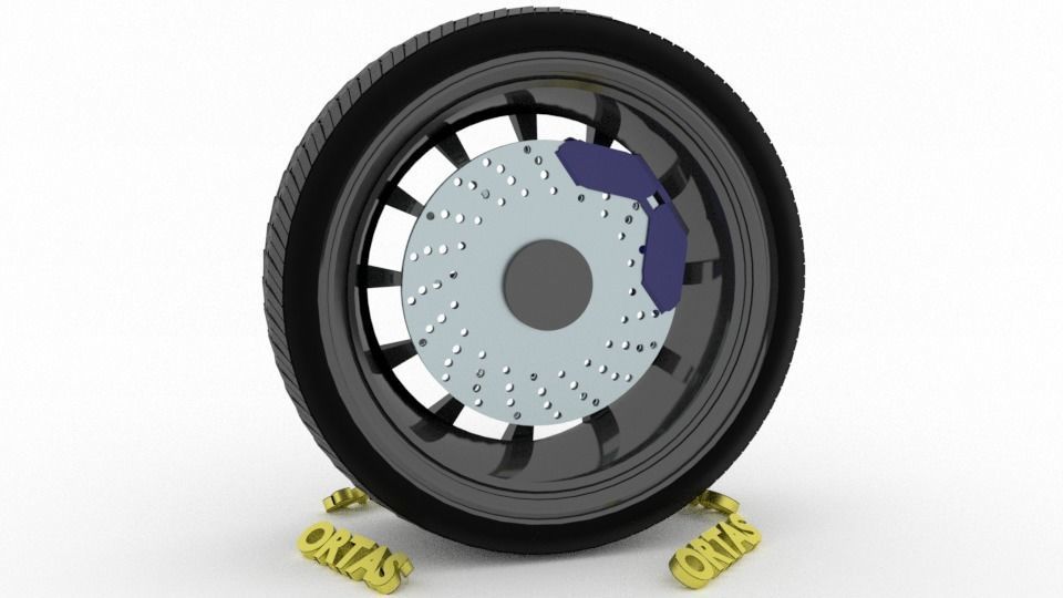 ORTAS CAR WHEEL RIM 131-132 GAME READY WHEEL 3D Model Collection_22