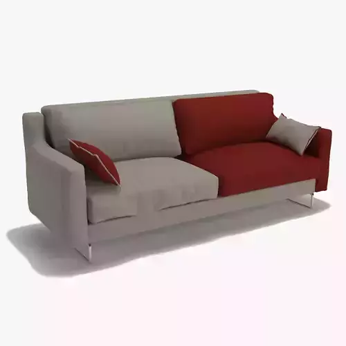 TRiple Sofa Double Colour Model 3D model