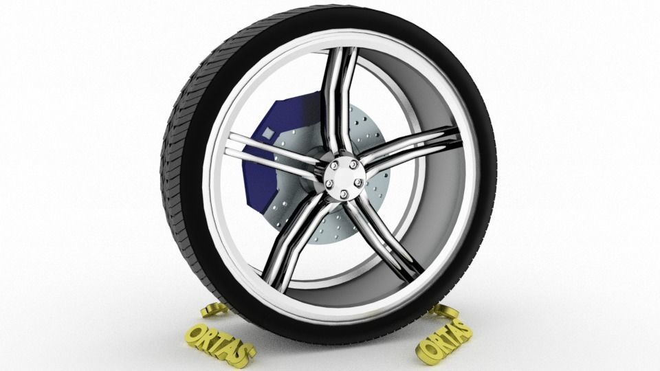 ORTAS CAR WHEEL RIM 137-138 GAME READY WHEEL 3D Model Collection_6