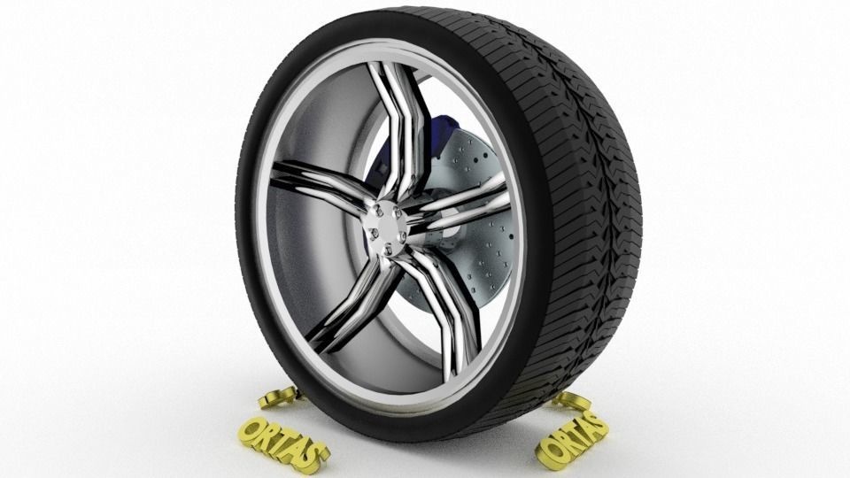 ORTAS CAR WHEEL RIM 137-138 GAME READY WHEEL 3D Model Collection_8