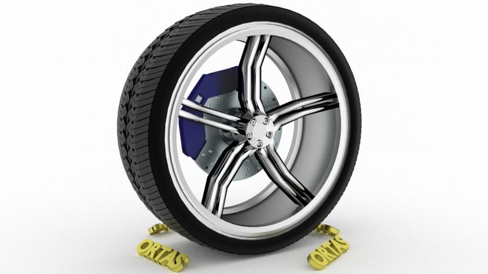 ORTAS CAR WHEEL RIM 137-138 GAME READY WHEEL 3D Model Collection_5