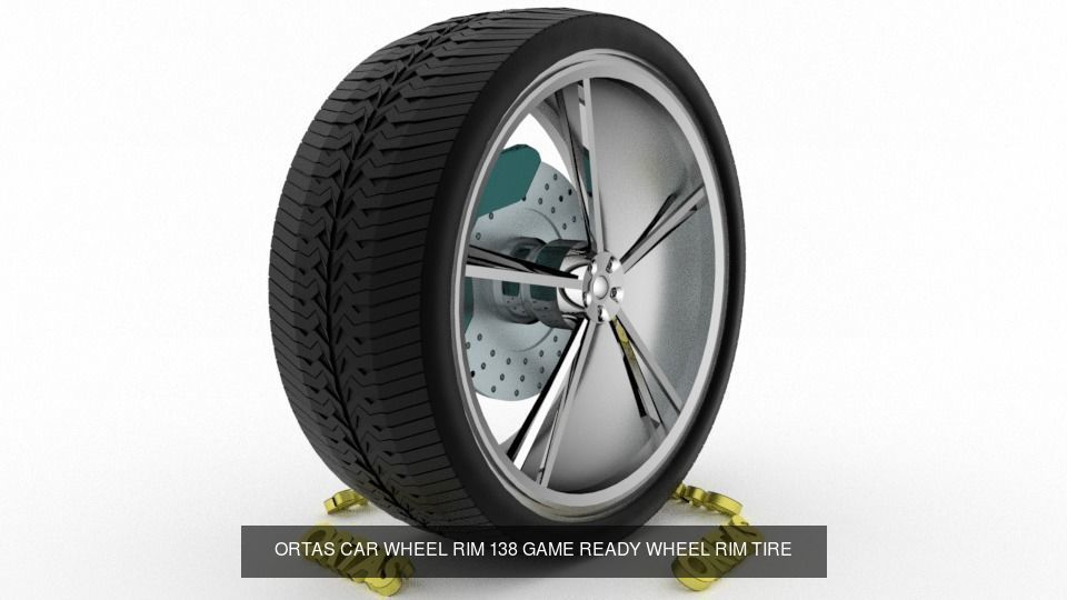 ORTAS CAR WHEEL RIM 137-138 GAME READY WHEEL 3D Model Collection_1