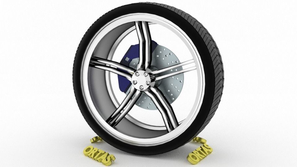 ORTAS CAR WHEEL RIM 137-138 GAME READY WHEEL 3D Model Collection_11