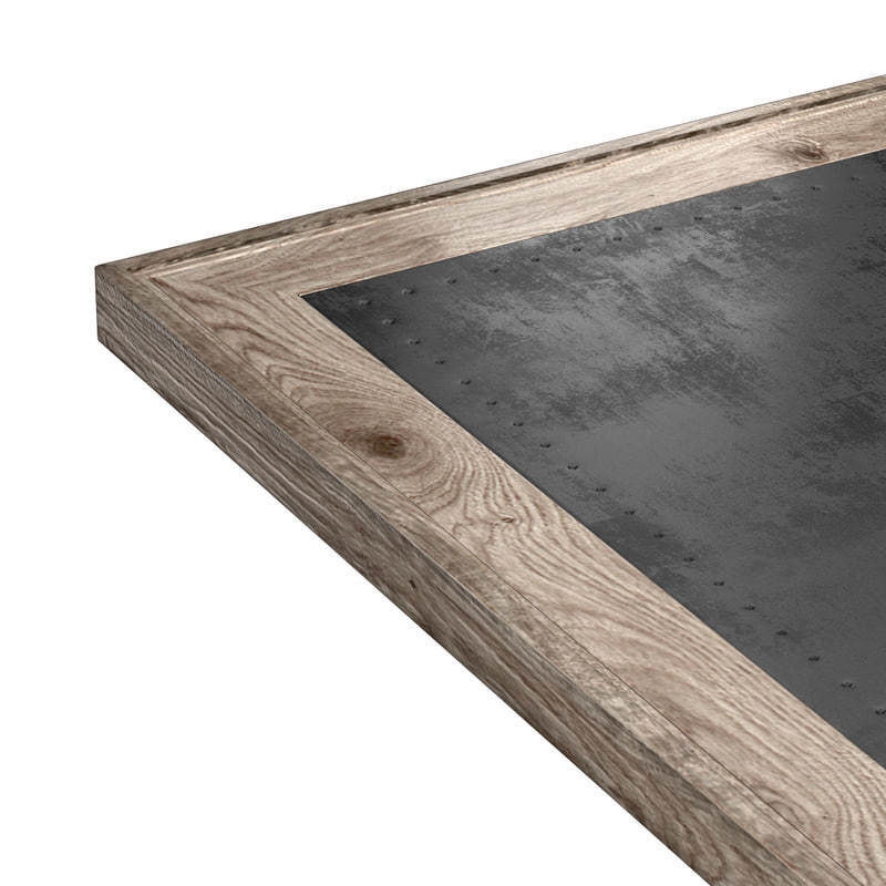 Restaurant Table Square Metal Sheet II 3D model_1