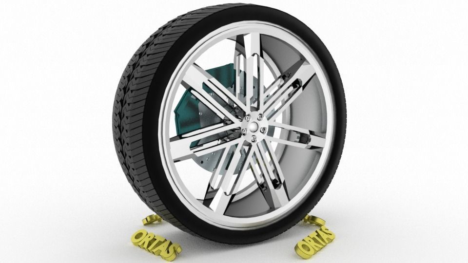 ORTAS CAR WHEEL RIM 139-140 GAME READY WHEEL 3D Model Collection_4