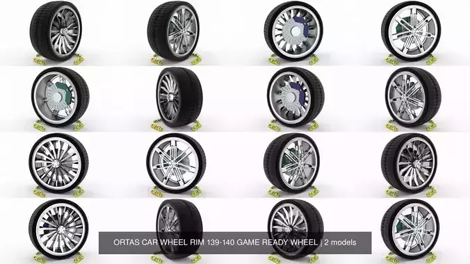 ORTAS CAR WHEEL RIM 139-140 GAME READY WHEEL 3D Model Collection ORTAS CAR WHEEL RIM 139-140 GAME READY WHEEL 3D Model Collection