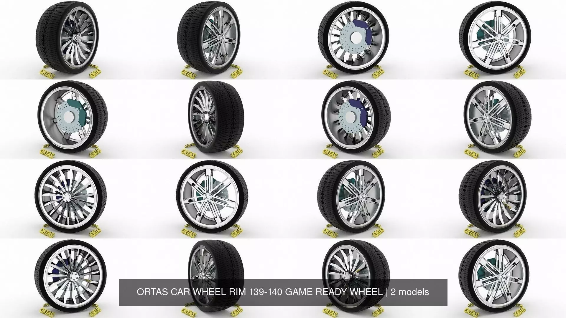 ORTAS CAR WHEEL RIM 139-140 GAME READY WHEEL 3D Model Collection_0