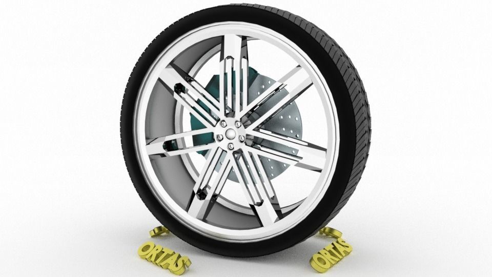 ORTAS CAR WHEEL RIM 139-140 GAME READY WHEEL 3D Model Collection_8