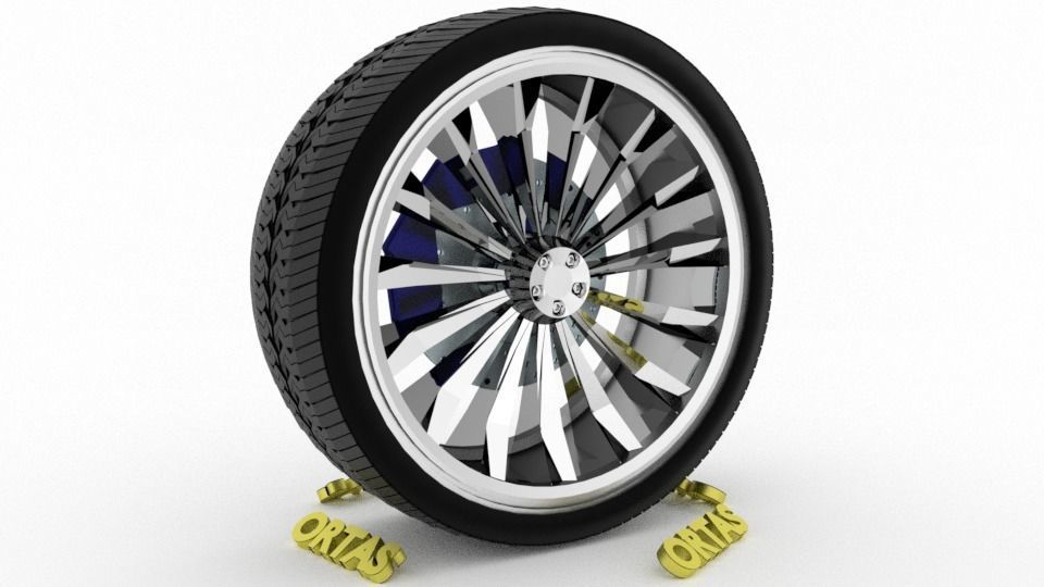 ORTAS CAR WHEEL RIM 139-140 GAME READY WHEEL 3D Model Collection_15