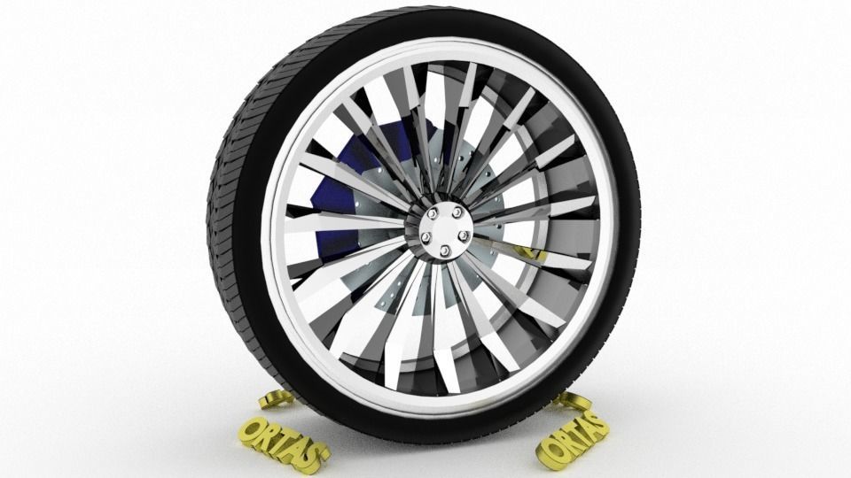 ORTAS CAR WHEEL RIM 139-140 GAME READY WHEEL 3D Model Collection_16