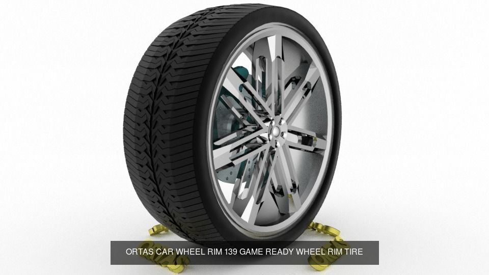 ORTAS CAR WHEEL RIM 139-140 GAME READY WHEEL 3D Model Collection_2