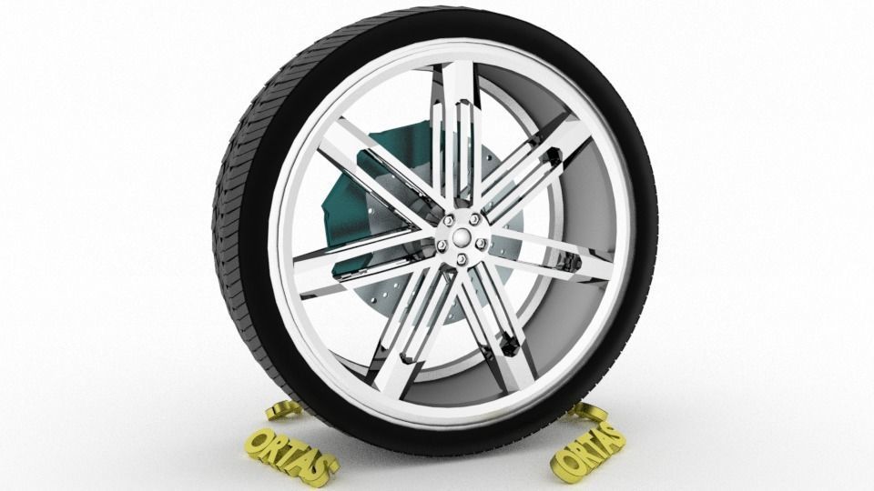ORTAS CAR WHEEL RIM 139-140 GAME READY WHEEL 3D Model Collection_5