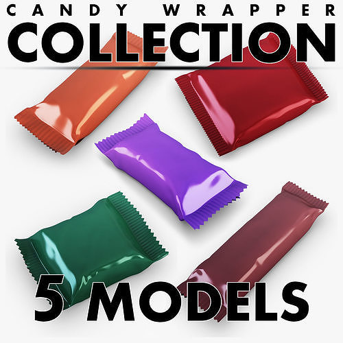 Candy wrapper collection volume 1 3D model